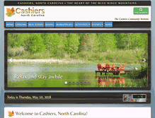 Tablet Screenshot of cashiersnorthcarolina.org